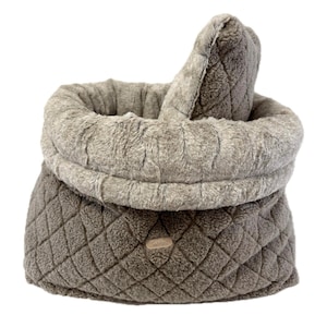 Dreamy cuddly pot teddy bear, sleeping bag, cuddly bed, dog cuddly bag, dog bed with pillow