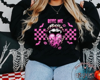 Bite Me Vampire Lips Halloween, Vampire Lips png, Vampire Sublimation Design Digital Download PNG Instant DIGITAL Halloween Tshirt