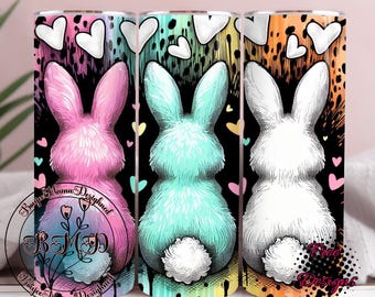 Easter Bunny tumbler wrap, Happy Easter png, Easter Tumbler png, Spring png, Bunny digital download
