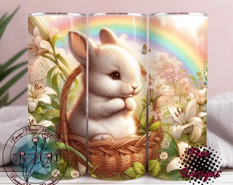 Easyer Bunny tumbler wrap, Happy Easter png, Easter Tumbler png, Spring png, Bunny digital download