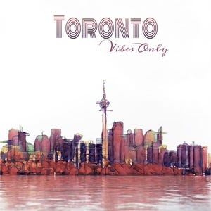 Toronto Skyline Wall Art – 8x10 Digital Print – Modern City Poster – Instant Download – Minimalist Canada Home Decor