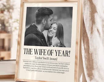Poster personnalisé de définition de femme, cadeau d'anniversaire romantique