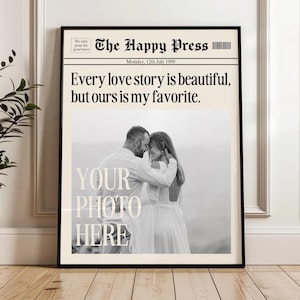 Personalized Gift For Couple, Love Aesthetic Decor, Custom Wedding Poster, Personalized engagement Gift, Custom Gift for Husband / Boyfriend