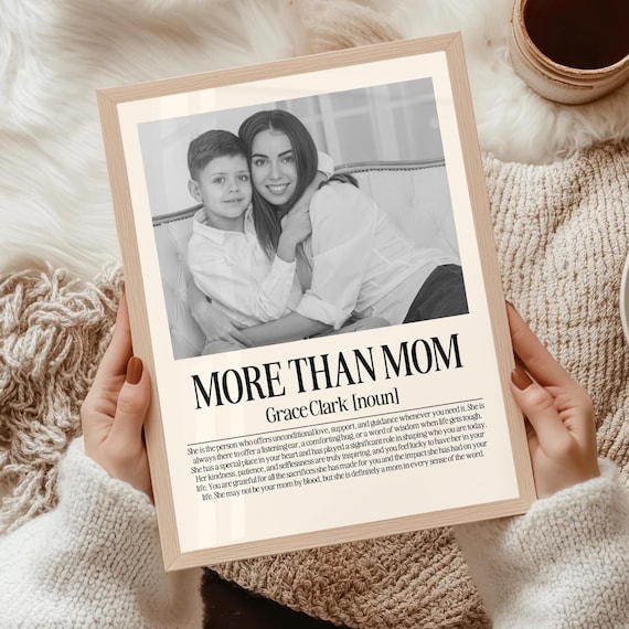 Personalized Bonus Mom Definition Art: Custom Stepmom Gift