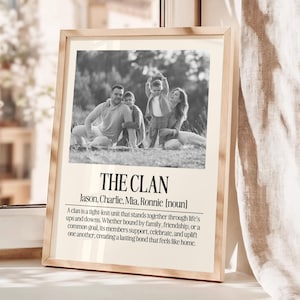 Personalized Clan Definition Print: Custom Family Wall Art
