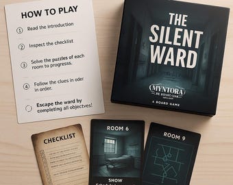 The Silent Ward | Printable Escape Room Game | Mystery Puzzle Case | Detective Game | 30+ Minute Thriller | Myntora™