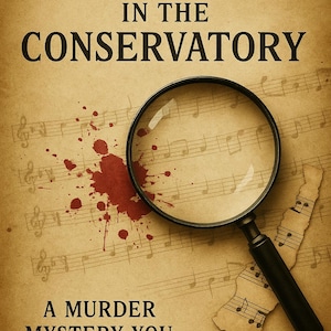 Whispers in the Conservatory | Murder Mystery Case File Game – Printable Escape Game PDF
