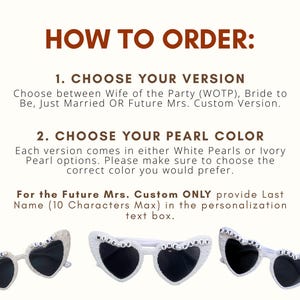 How to Order Sunglasses in each version guide