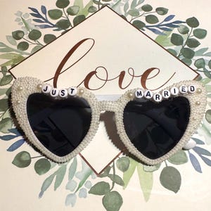 “Just Married” Ivory Sunglasses