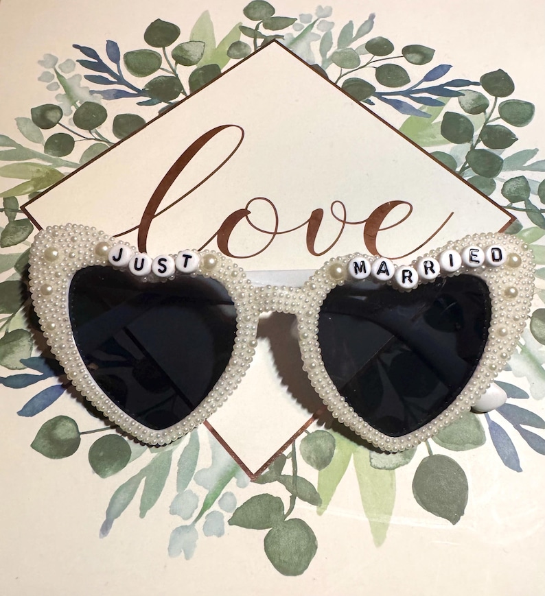 “Just Married” Ivory Sunglasses