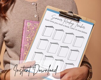 Summer Reading Tracker – 4 Color Options, 2 Reading Levels, + Bonus Reading Goals Sheet for Kids