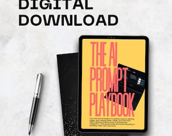 AI Prompt Playbook | 150+ Content & Marketing Prompts for Creators, Marketers, and Entrepreneurs (PDF Download)