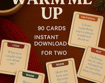 Warm me up - Couples Card Game | Romantic Winter Date Night (Printable)