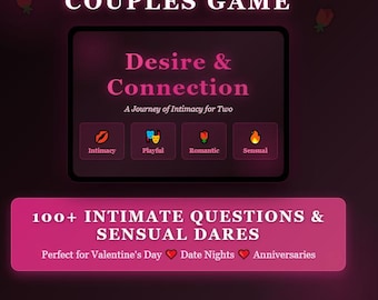 Couples Intimacy Game - 100 Questions & Sensual Dares (Digital Download)