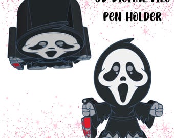 Ghostface Pen Holder • 3D Print File (STL + 3MF)