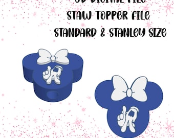 LA Dodgers Mouse Straw Topper • 3D Print File (STL + 3MF)