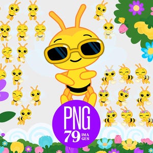 Abejita Chiquitita 79 files | PNG | Digital | Plim Plim, Abejita plim plim, abeja, Instant Digital Download, Little bee, bee