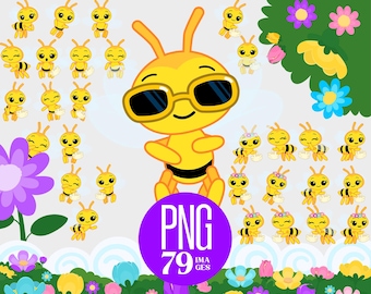 Little Bee 79 Dateien | PNG | Digital | Plim Plim, Biene Plim Plim, Biene, Instant Digital Download, Kleine Biene, Biene