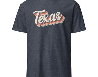 Retro Texas T-Shirt: Vintage Western Graphic Tee for Men