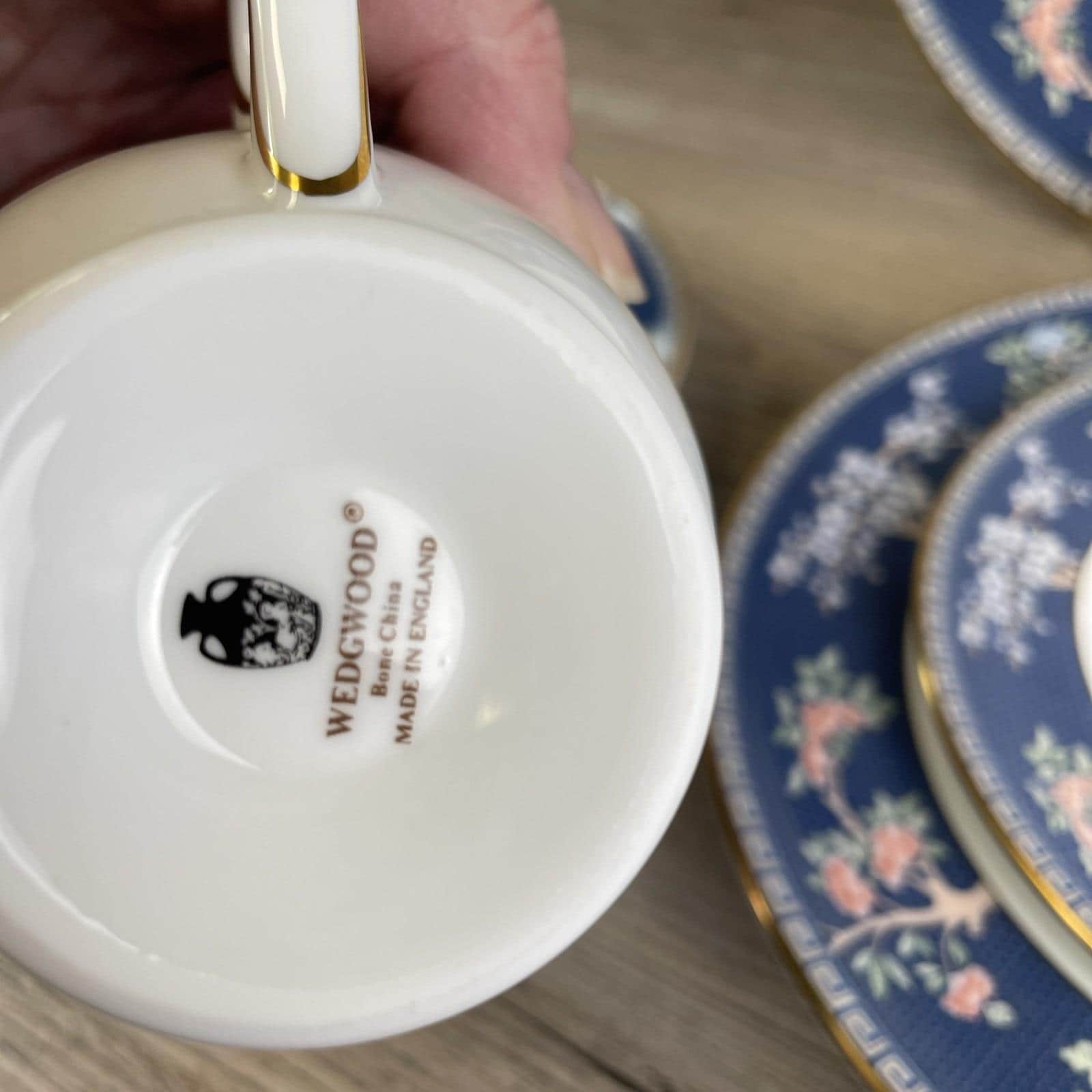 WEDGWOOD Fine Bone China Blue Siam 5 Piece Place Setting ENGLAND