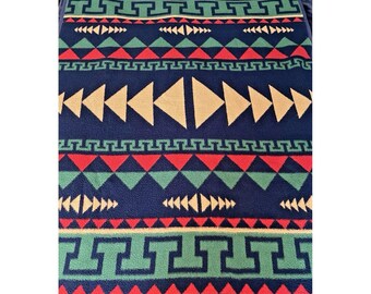 Reversible Biederlack Native American Southwestern Aztec Fleece Blanket 54"x76"