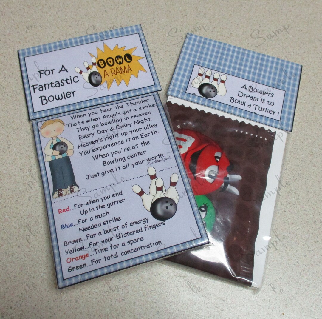 Bowler [male] Fun Size M&amp;m®'s Packet Sets (toppers, Inserts, and Bags ...