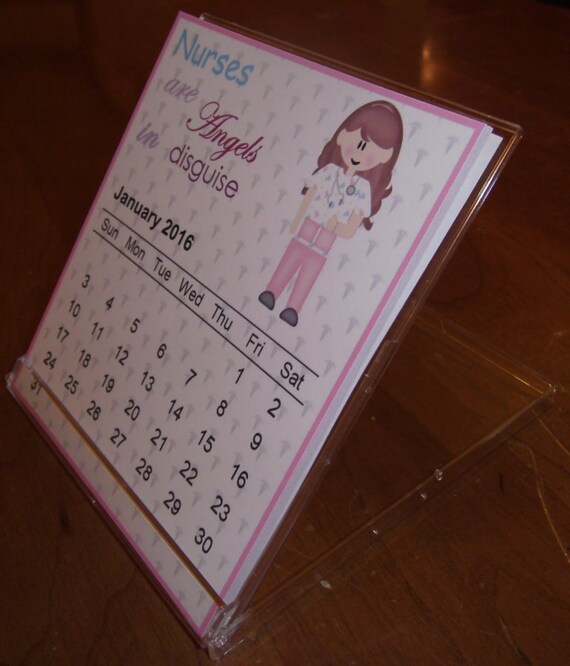 Nurses 2023 Desktop Calendar 12 Month Calendar - Etsy