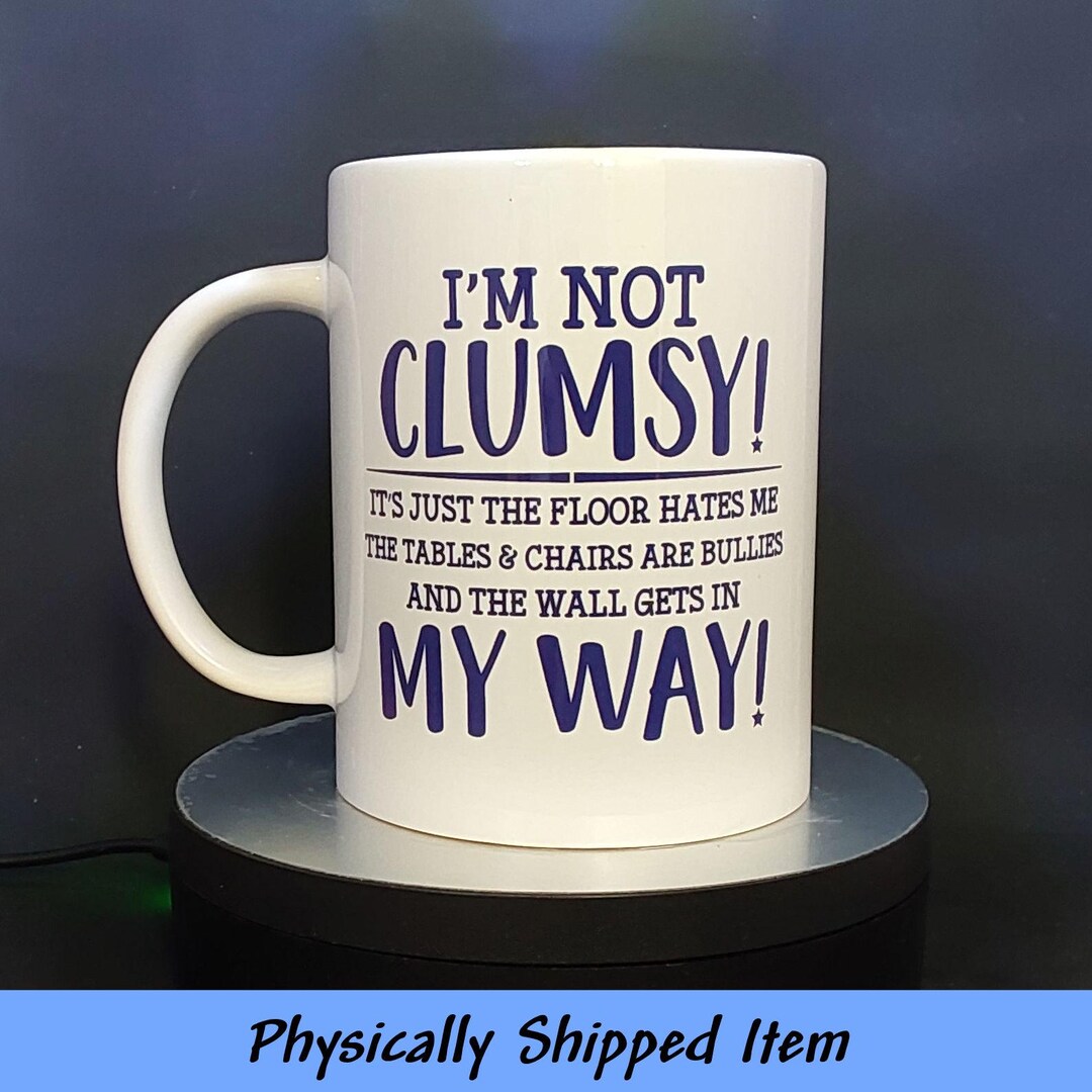 Clumsy Ceramic Mug, Any Color Available - Etsy