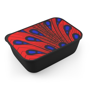 Vibrant PLA Bento Box with Utensils: Eco-Friendly Lunch Container