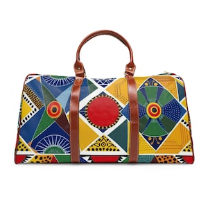 Colorful Waterproof Travel Bag: Nylon Weekender, Gym Bag