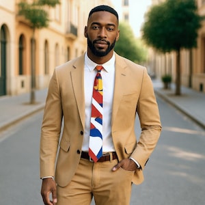 Colorful Satin Necktie for Men: Unique Patterned Tie