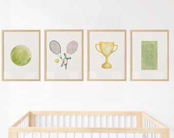 Tennis Themed Nursery Prints