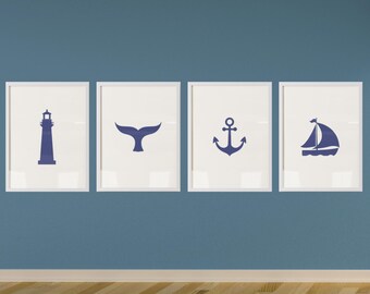 Nautical Silhouettes Wall Art