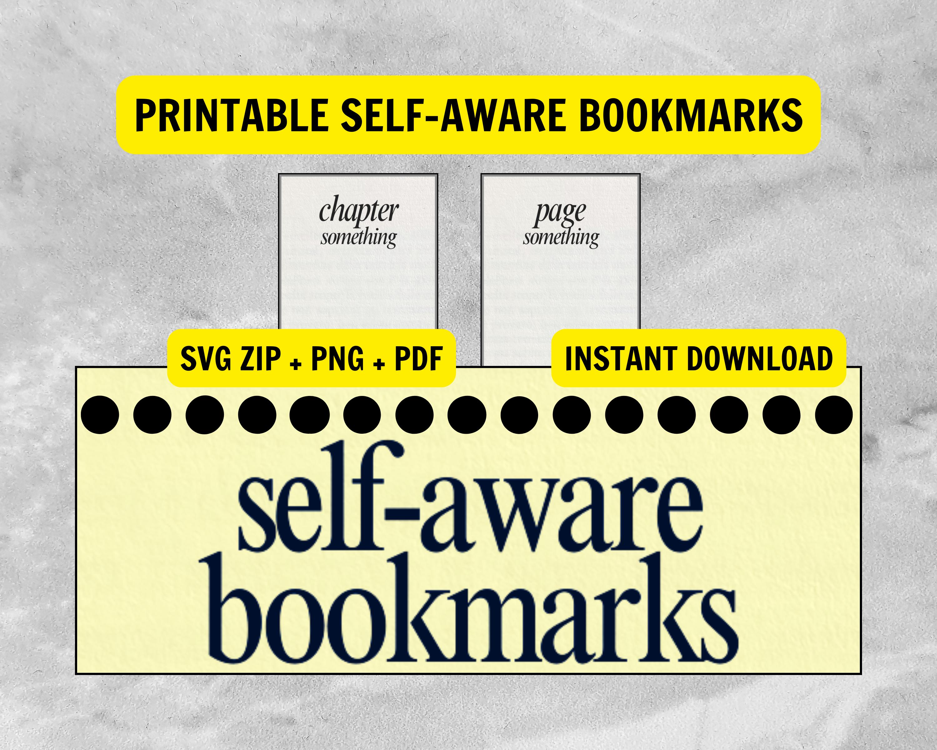 Printable Chapter & Page Bookmarks: Minimalist Reading Accessories (PDF ...