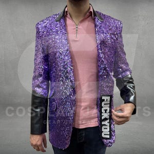 Ghost Band Papa Emeritus Cosplay Ghost Rite | Concert Outfit Blazer Cosplay | Ghost Rite Here Rite Now | F**k You Patch Left Side