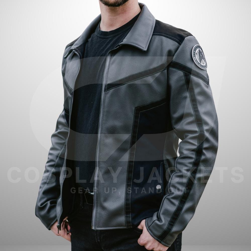 Black Leather Jacket Night Stalker Jacket Willy Chavarria NIGHT