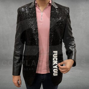 Ghost Band Papa Emeritus Cosplay Ghost Rite | Concert Outfit Blazer Cosplay | Ghost Rite Here Rite Now | F**k You Patch Left Side