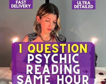 Lectura de Tarot a la misma hora (1 pregunta), lectura de Tarot del Amor, lectura psíquica, Tarot rápido, respuestas rápidas, lectura telepática, consejos psíquicos