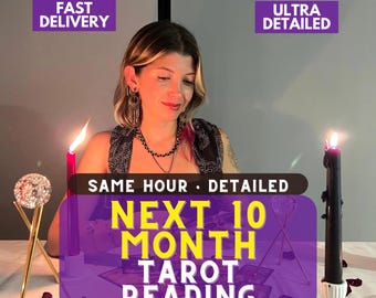 Predicciones psíquicas para los próximos 10 meses, lectura de tarot, lectura espiritual sobre amor y relaciones, entrega en el mismo día, lectura con mediumnidad.