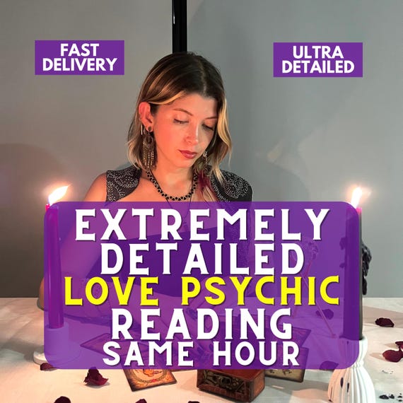 Love Psychic Reading, Honest No Tools Psychic Reading, Psychic 1 Hour, Accurate Detailed Reading, Same Hour Clairvoyant & Telepathy Guidance