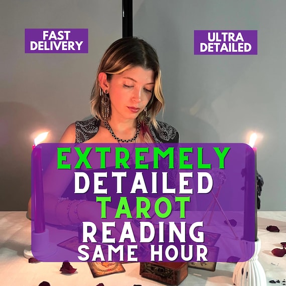 Detailed Love Tarot Reading, Same Hour Psychic Reading, Soulmate & Twin Flame Insights, Detailed Love Reading, Relationship Future Reading