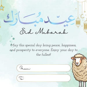 Cartões de Eid, cartões de felicitações de Eid, celebração de Eid