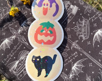 Halloween Cookies Bookmark – 2x6 Die Cut Bookmark with Sparkle Finish, Spooky Cute Reading Gift, Book Lover Halloween Accessory