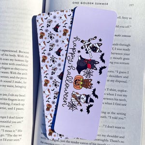 Bladwijzer Happy Halloween Cat: handgemaakt mat leesgrage cadeau