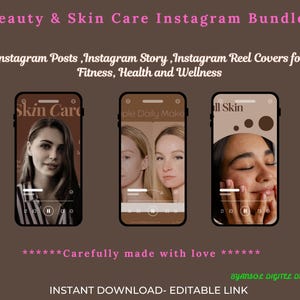 Beauty Instagram|Instagram Instagram|Hautpflege Instagram|Canva Template|Beauty Bundle|Hautpflege Canva|Sofortiger Download|Bearbeitbare Vorlage|Canva