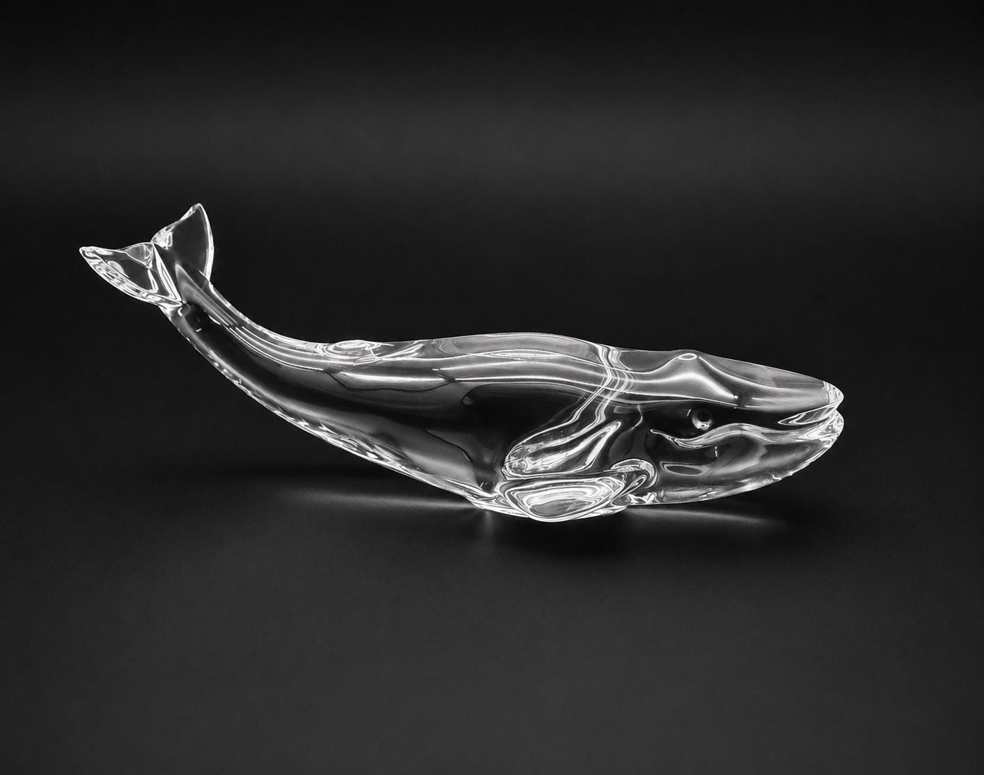 Baccarat Glass Whale - Etsy