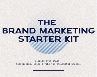 Brand Strategy Workbook – The Brand Therapy Starter Kit (Digital Download)