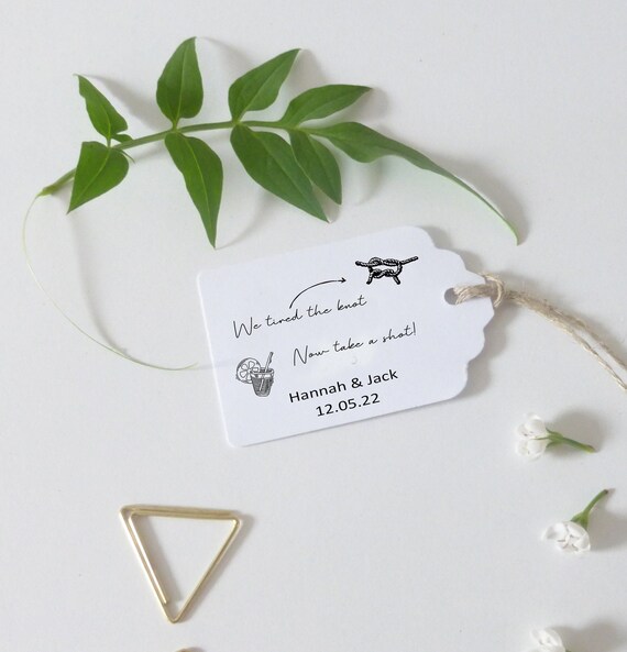 Personalised Wedding Favour Tags Illustrated Wedding Thank - Etsy