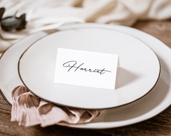 Personalised Place Cards, Wedding Table Settings, Stylish Modern Place Cards