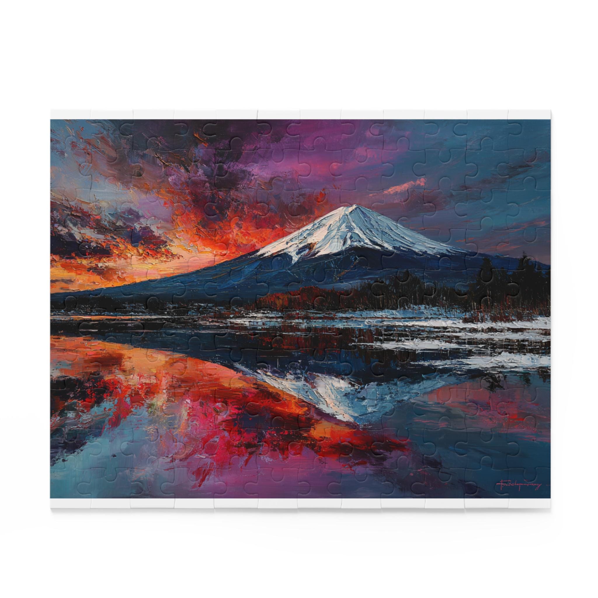 Mt fuji oil painting - Etsy 日本